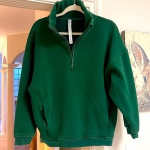Lululemon thick fleece half zip